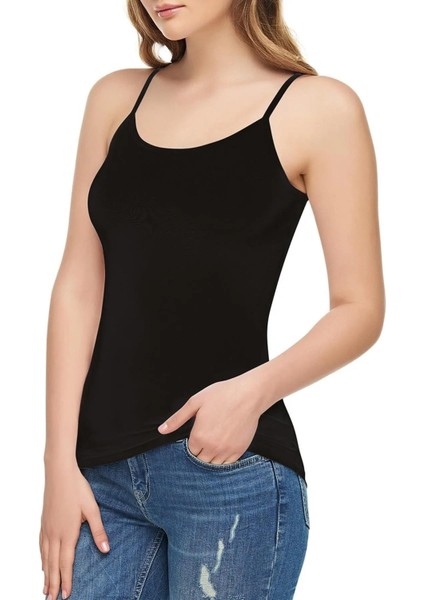 Kadın Modal Likralı Ip Askılı Atlet 2001- 9 Adet indirimleri