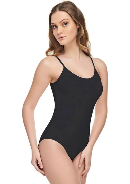 Kadın Modal Likralı Ip Askılı Kancalı Body 2004 - 6 Adet