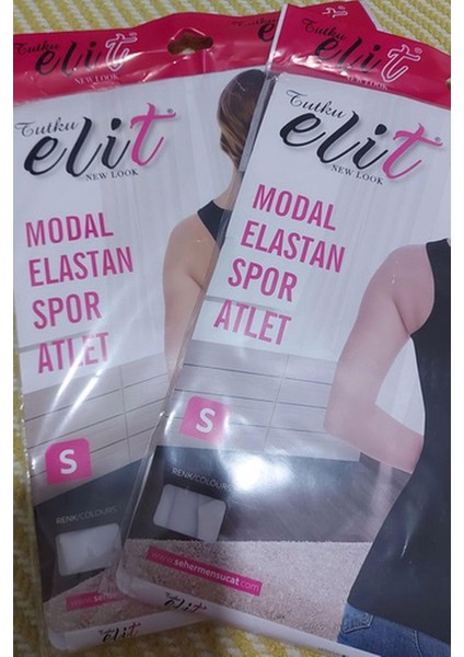 Kadın Modal Likralı Spor Geniş Askılı Atlet 2003 - 6 Adet modelleri