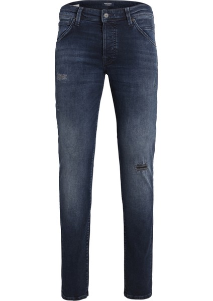 Düşük Bel Slim Fit Lacivert Erkek Denim Pantolon 12223629_JJIGLENN Jjfox Jos 227 50S modelleri