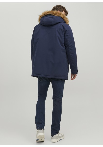 Düşük Bel Slim Fit Lacivert Erkek Denim Pantolon 12223629_JJIGLENN Jjfox Jos 227 50S fırsatları