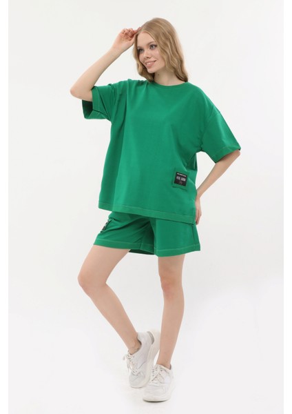 Kadın Baskılı Şortlu Takım Fuşya Renk fiyatları