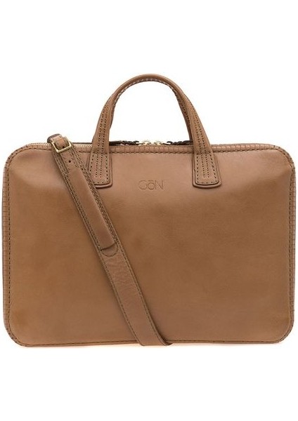 Deta Gri Soft Deri Unisex Laptop & Evrak Çantası 09 150 Deta