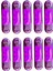 9 Ledli Tombul Parmak LED 10 Adet Mor 2