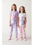 Kız Çocuk Örgü Desenli 2li Pijama Takımı 2