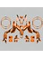 Ktm Duke 125 Xtreme Lines Design Sticker Set Turuncu-Siyah-Beyaz (2011-2016) 2