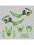 Mondial X-Treme Max 150 Wolf Design Sticker Set Yeşil 2