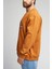 Regular Fit Normal Kesim Pamuk Bisiklet Yaka Karamel Sweatshirt 4