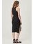 Skinny Fit %100 Pamuk Kolsuz Elbise 5