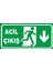 Acil Çıkış (Aşağı Yön) Levhası 1