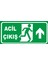 Acil Çıkış (Yukarı Yön) Levhası 1