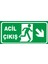Acil Çıkış (Sağ Aşağı Yön) Levhası 1