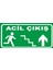 Acil Çıkış (Yukarı Yön Merdiven) Levhası 1
