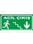 Acil Çıkış (Aşağı Yön Merdiven) Levhası 1