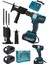 Pro Dynamic 128VF Çift Akülü Vidalama Darbeli Çelik Mandren Matkap Testere Aparatlı 1