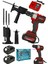 Pro Dynamic 128VF Çift Akülü Vidalama Darbeli Çelik Mandren Matkap Testere Aparatlı 1