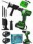 Pro Dynamic 128VF Çift Akülü Vidalama Darbeli Çelik Mandren Matkap Testere Aparatlı 1