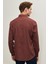 ALTINYILDIZ CLASSICS Erkek Antrasıt-kırmızı Slim Fit Dar Kesim Düğmeli Yaka Flanel Gömlek 5