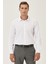 AC&Co / Altınyıldız Classics Erkek Beyaz Kolay Ütülenebilir Slim Fit Dar Kesim Klasik Yaka Armürlü Gömlek