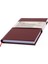 Kareli Defter - %100 El Yapımı, El Dikişi (İplik Dikiş) Özel Tasarım – Termo Deri Ciltli, “Benzersiz Ürün” A/5 Bordo 2