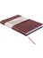 Kareli Defter - %100 El Yapımı, El Dikişi (İplik Dikiş) Özel Tasarım – Termo Deri Ciltli, “Benzersiz Ürün” A/5 Bordo 3