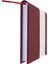 Kareli Defter - %100 El Yapımı, El Dikişi (İplik Dikiş) Özel Tasarım – Termo Deri Ciltli, “Benzersiz Ürün” A/5 Bordo 6