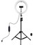 10.2 Inç 26CM Halka Işığı + 1.1m Tripod Montajı - Siyah (Yurt Dışından) 1