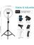 10.2 Inç 26CM Halka Işığı + 1.1m Tripod Montajı - Siyah (Yurt Dışından) 5