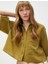 Oversize Crop Gömlek Cepli Kısa Kollu Modal Karışımlı 1