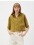 Oversize Crop Gömlek Cepli Kısa Kollu Modal Karışımlı 3