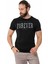 CT736 Parlak Kabartmalı Siyah Tişört 1
