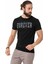 CT736 Parlak Kabartmalı Siyah Tişört 2