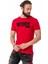 CT734 Parça Dolgu Kabartma Kırmızı Tişört 2
