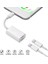 Kulaklık Ses ve Şarj Kablosu Splitter Adaptörü iphone 7 8 Artı Beyaz Için (Yurt Dışından) 2