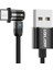 540 Manyetik Şarj USB Kablosu 360 180 Siyah 0.5m Tip-C (Yurt Dışından) 1