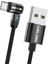 540 Manyetik Şarj USB Kablosu 360 180 Siyah 0.5 M Mikro USB (Yurt Dışından) 4