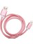 Gül Altın Için Ağır Hizmet Tipi Şarj USB Kablosu 2m (Yurt Dışından) 3