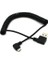 3 Paketler 90 ° Açı USB 2.0 Bir Erkek Mikro B Sync Şarj Bahar Kablosu (Yurt Dışından) 3