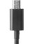 Siyah Ila Mikro USB Şarj Veri Aktarım Dönüştürücü Kablosu 0.25M (Yurt Dışından) 4
