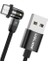 360 ° ve 180 ° Örtülü Şarj USB Kablosu Mikro Telefon Siyahı 0.5m Type-C (Yurt Dışından) 4