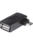 3 Adet 90 Derece Mikro USB 2.0 Otg Ana Bilgisayar Adaptörü USB Güçlü (Yurt Dışından) 2