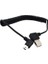 2x 90 Derece Açı Spiral Coiled USB 2.0 Bir Erkek Mini B 5pin Erkek Tak Kablosu (Yurt Dışından) 5