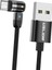 540 Manyetik Şarj USB Kablosu 360 180 Siyah 2 M Mikro USB (Yurt Dışından) 2