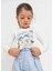 Kız Çocuk Uzun Kol Tokalı T-Shirt Beyaz 3072 1