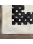 Krem Renk Siyah Damalı Yumuşak Peluş Halı 200 x 300 cm 2