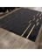 Siyah Gold Bordürlü Peluş Halı 200 x 300 cm 5