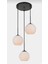 Mylights Üçlü Modern Spor Opal Camlı Sarkıt Avize Salon Avize 1