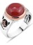 Kırmızı Akik Taşlı Erkek Yüzük 1
