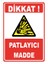 Patlayıcı Madde Levhası 1