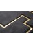 Gold Varaklı Gri Peluş Halı 140 x 200 cm 5